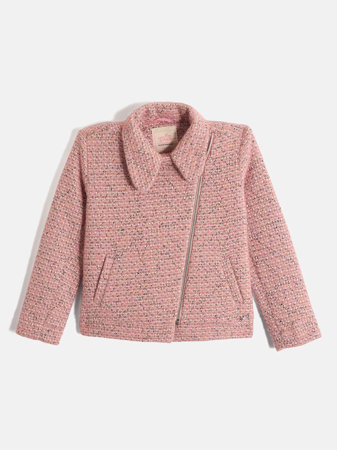 Blue Giraffe Girls Open Front Jacket