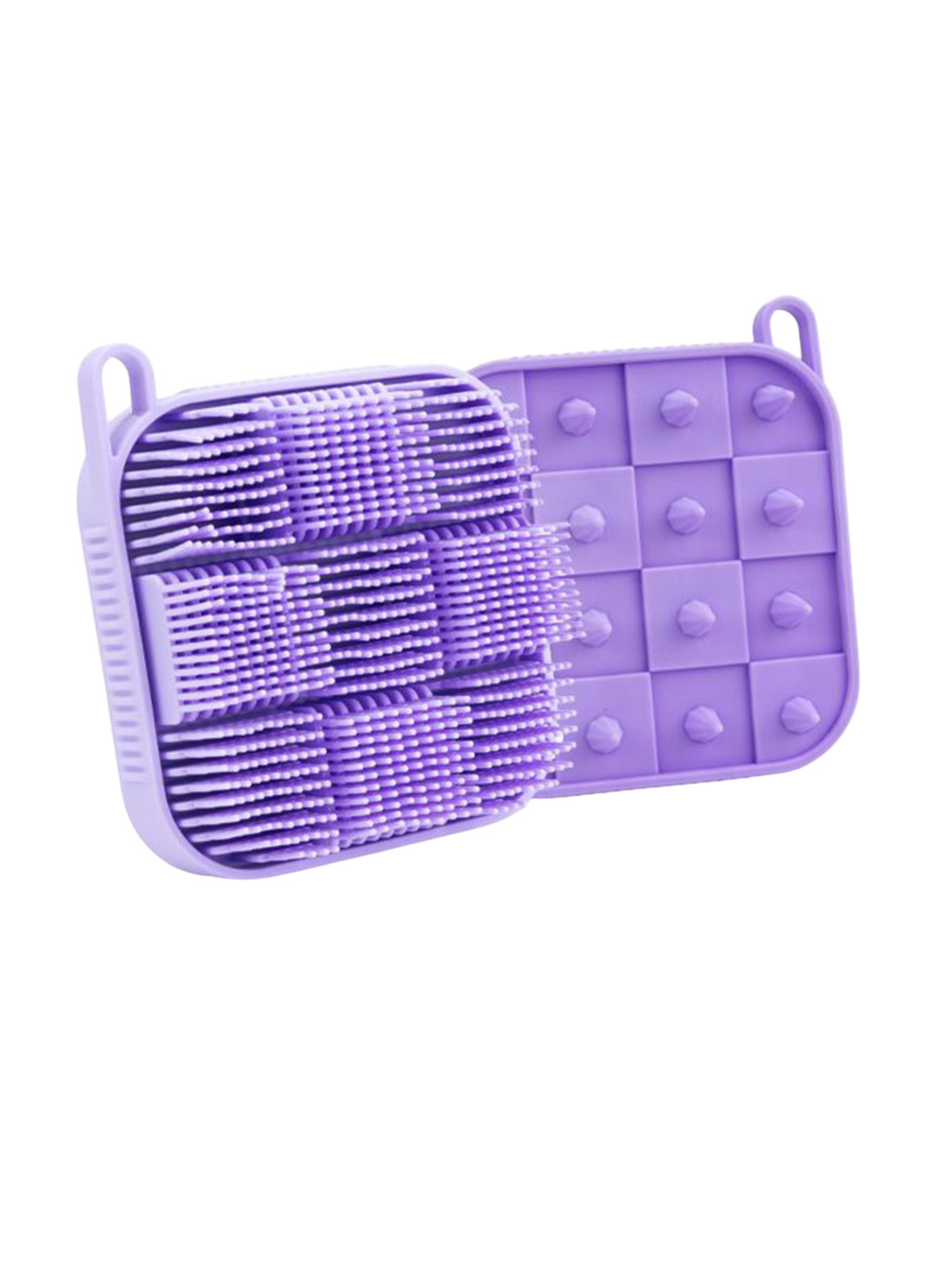 Getmecraft Exfoliating Silicone Bath Brush & Body Scrubber - Purple