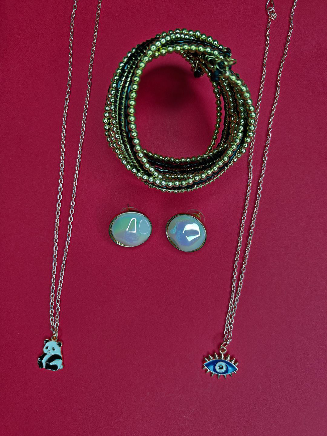 NVR Handcrafted Contemporary Valentine Special Jewellery Set