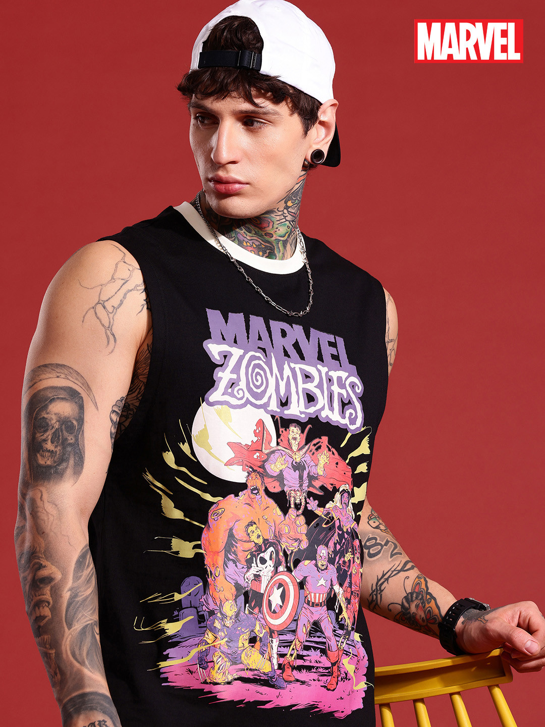 MARVEL STREET Marvel Graphic Printed Pure Cotton T-shirt