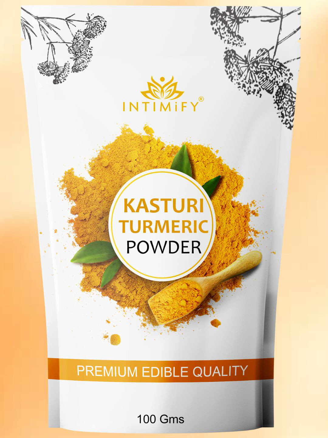 INTIMIFY Pure & Natural Kasturi Turmeric Powder - 100 g