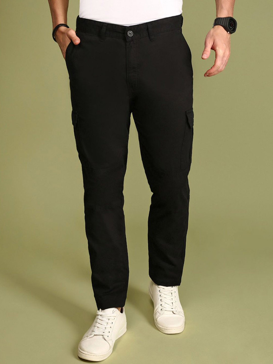 Urban Dog Men Cargos Cotton Trousers