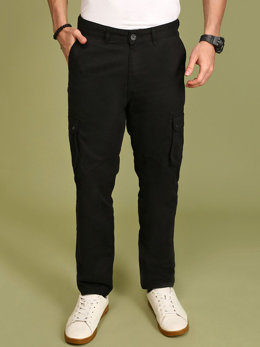 Urban Dog Men Regular Fit Cargo Trouser