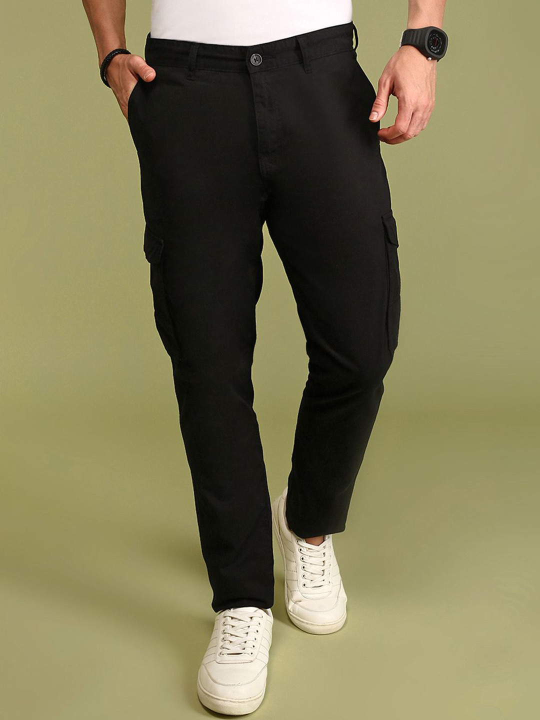 Urban Dog Men Regular Fit Cotton Cargos