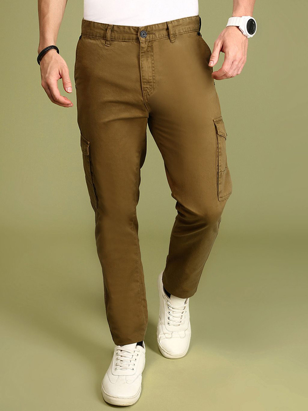 Urban Dog Men Regular Fit Cargo Trouser