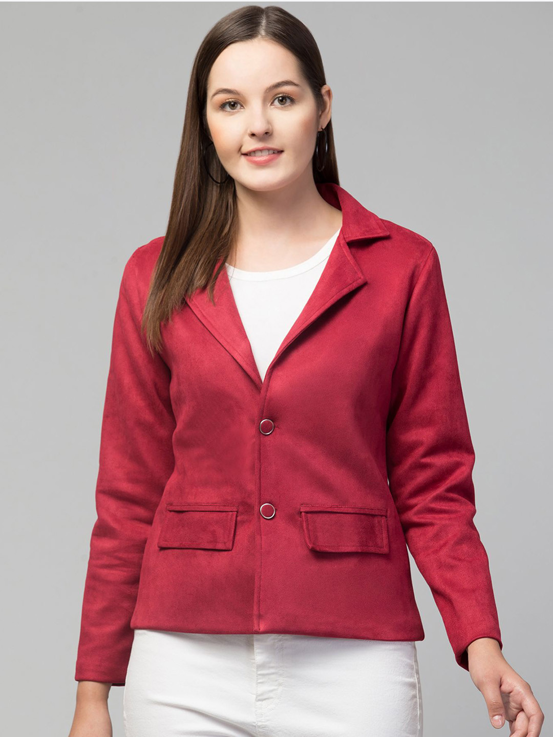 Fruba Single-Breasted Notched Lapel Formal Blazer