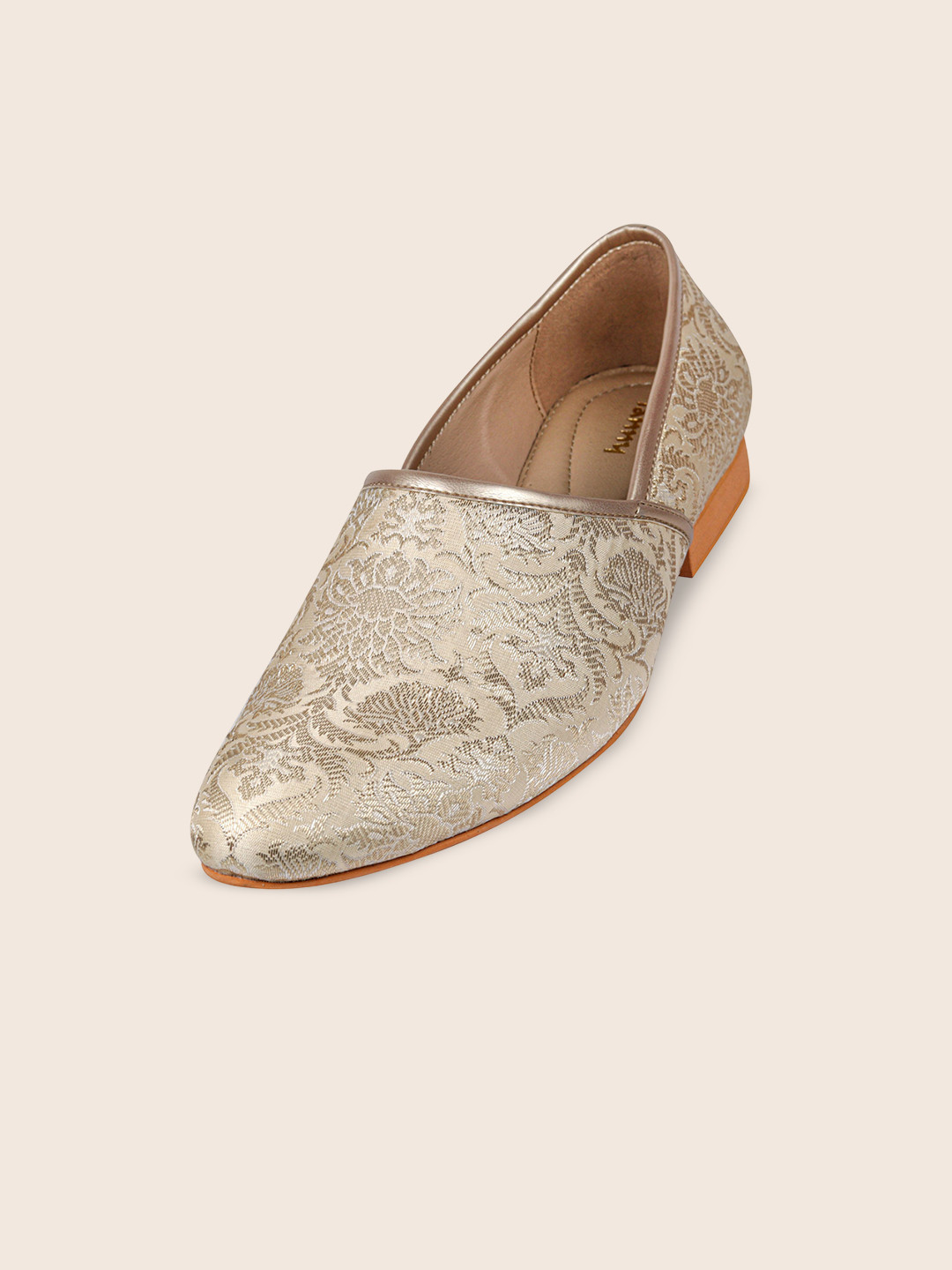 TANNY SHOES Men Woven Design Lightweight Mojaris