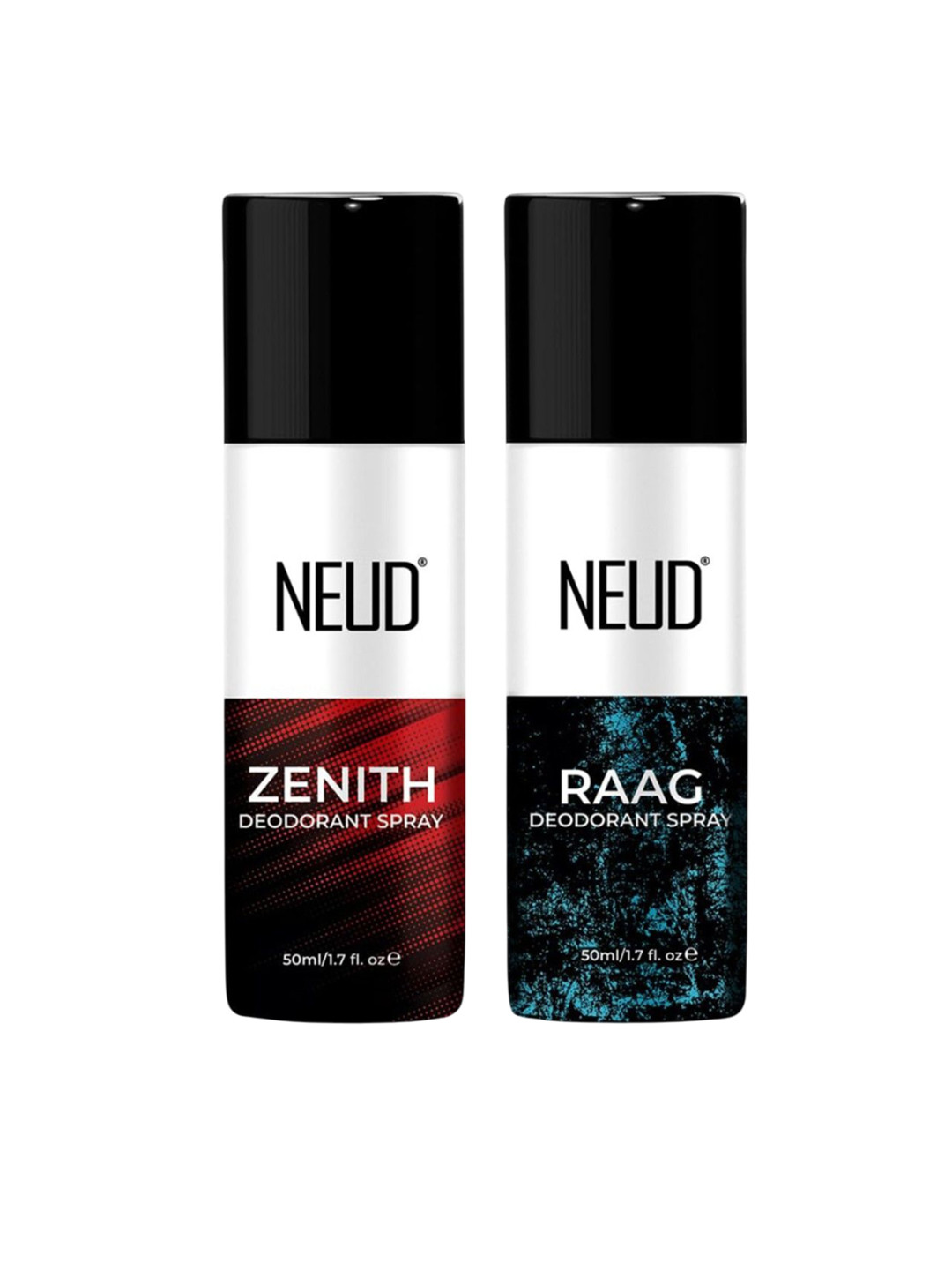 NEUD Zenith & Raag Set Of 2 Long Lasting Deodorant- 50 ml Each