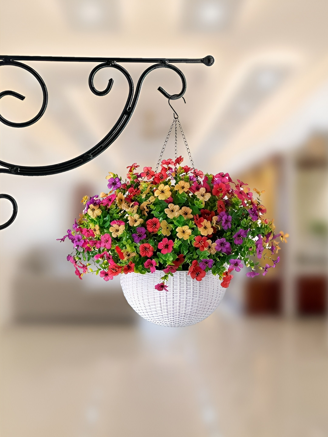 Garden Deco Black Vines Design Wall Bracket