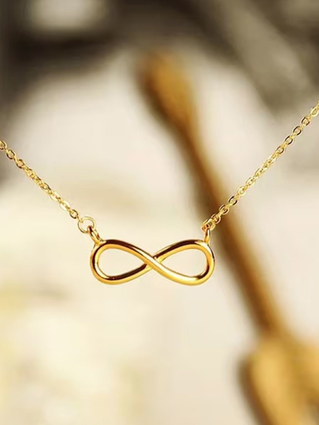 DressBerry Infinity Love Heart Pendant With Chain