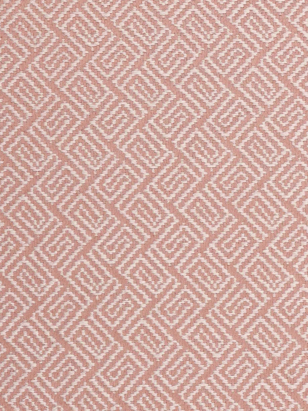 Ariana Mirage Pink & White Geometric Printed Door Curtain