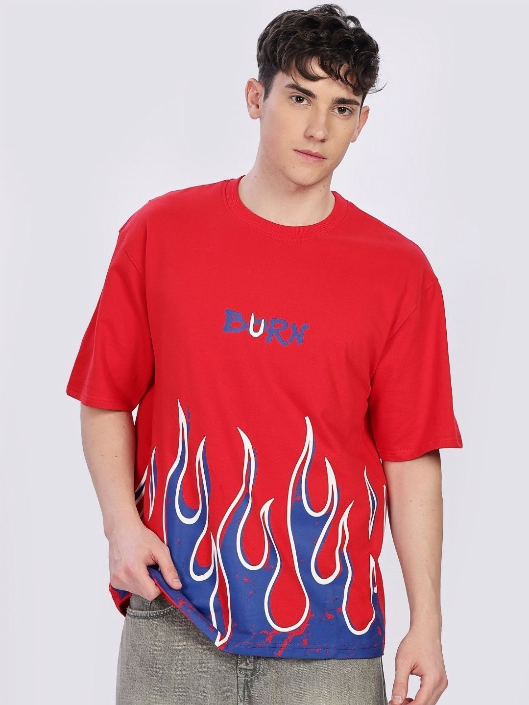 Fans Army Men Graphic Printed Round Neck Cotton Relaxed Fit T-shirt