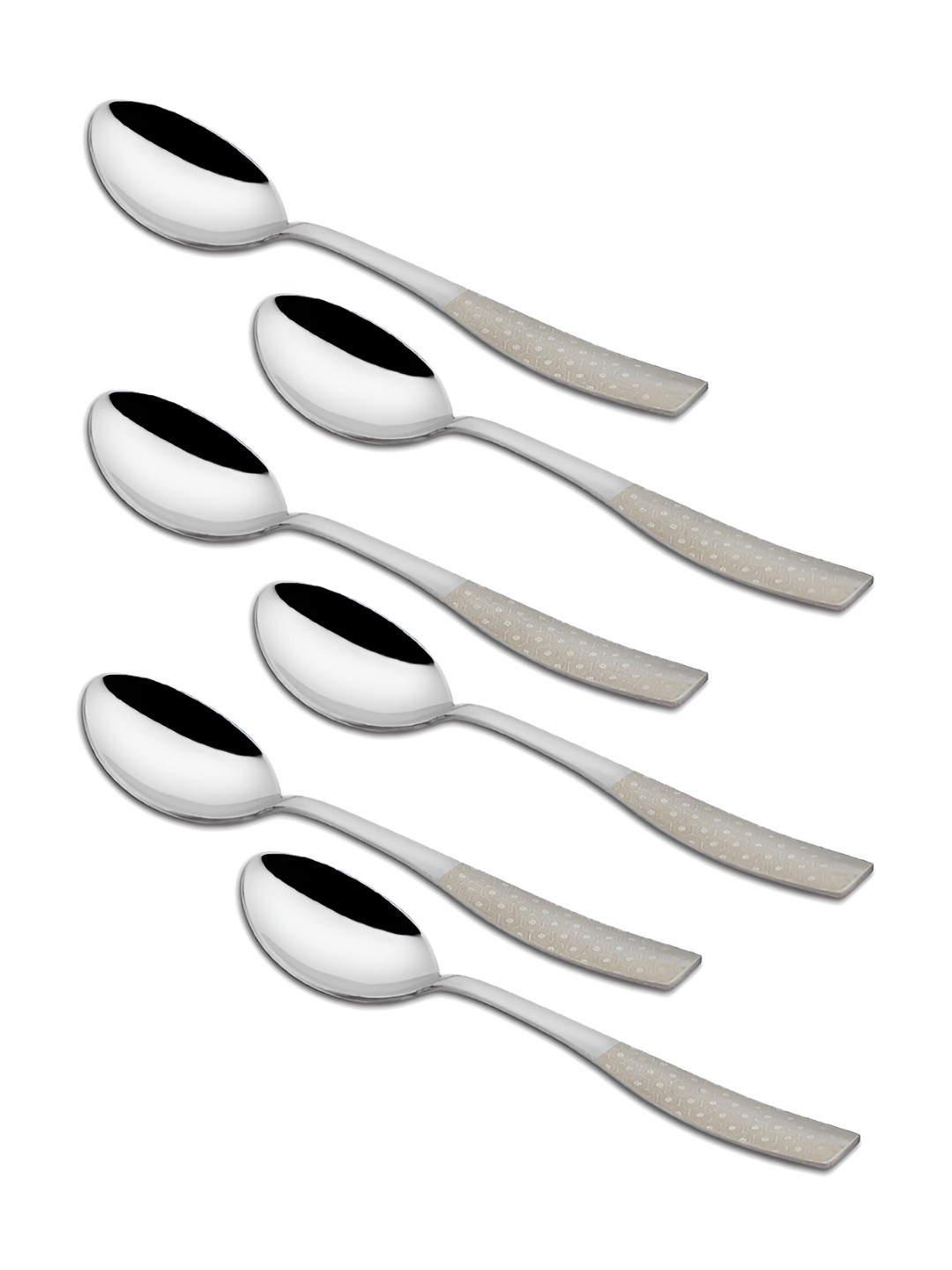 Parage Silver Toned 6 Pieces Stainless Steel Table Spoon
