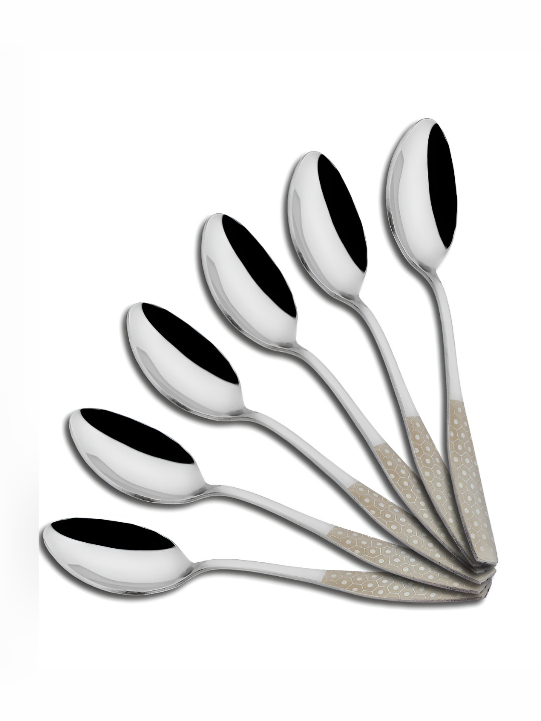 Parage Silver Toned 6 Pieces Stainless Steel Table Spoon