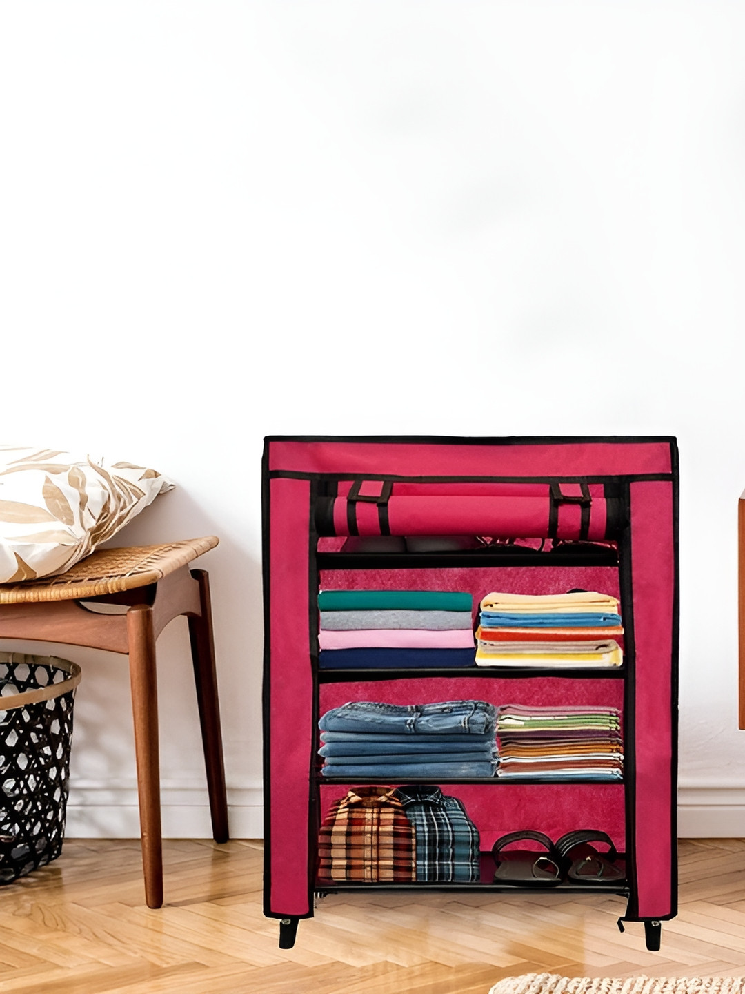 Rmerchants Pink & Black 4 Tier Water Resistant Multi-Utility Organiser