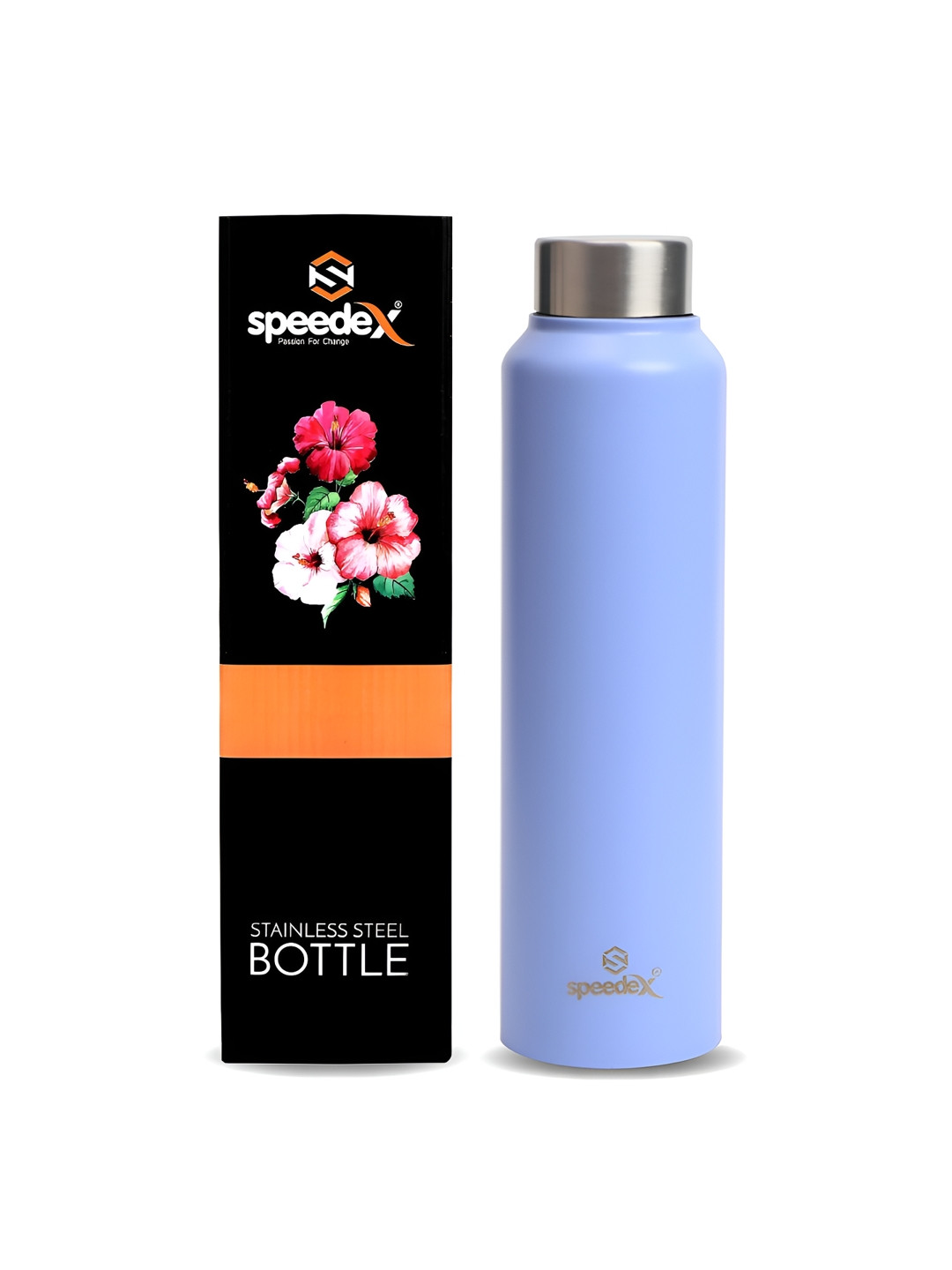 Speedex Purple Brand Logo Stainless Steel Spill Proof Water Bottle - 1L