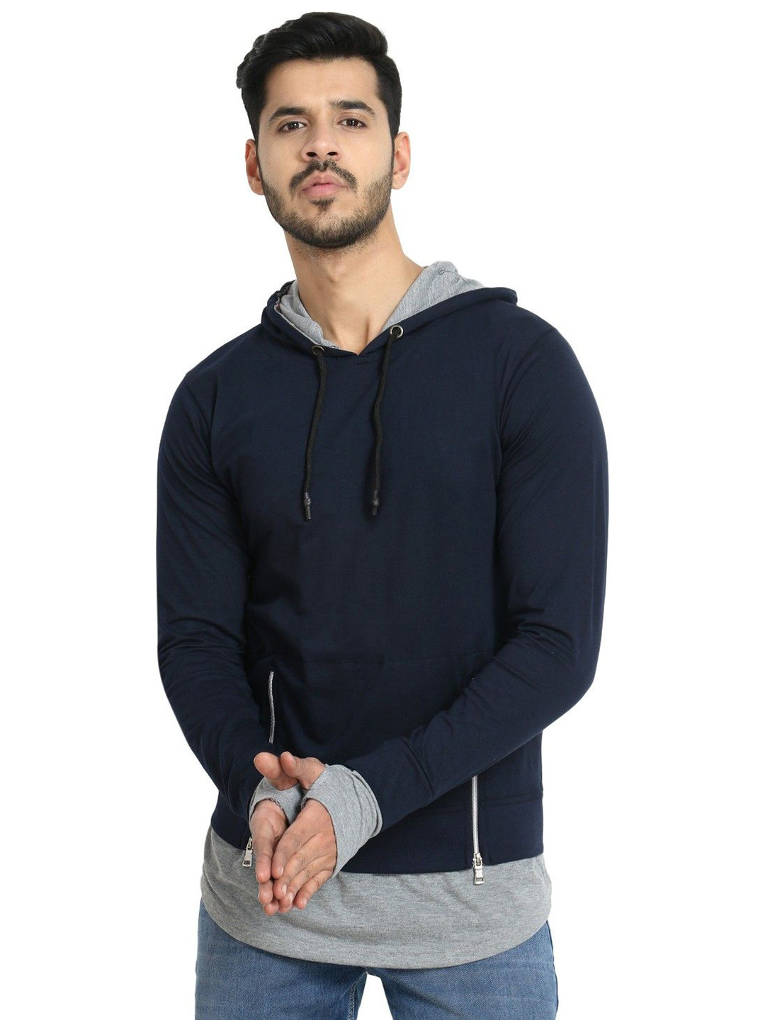 Black Collection Men Solid Cotton T-shirt