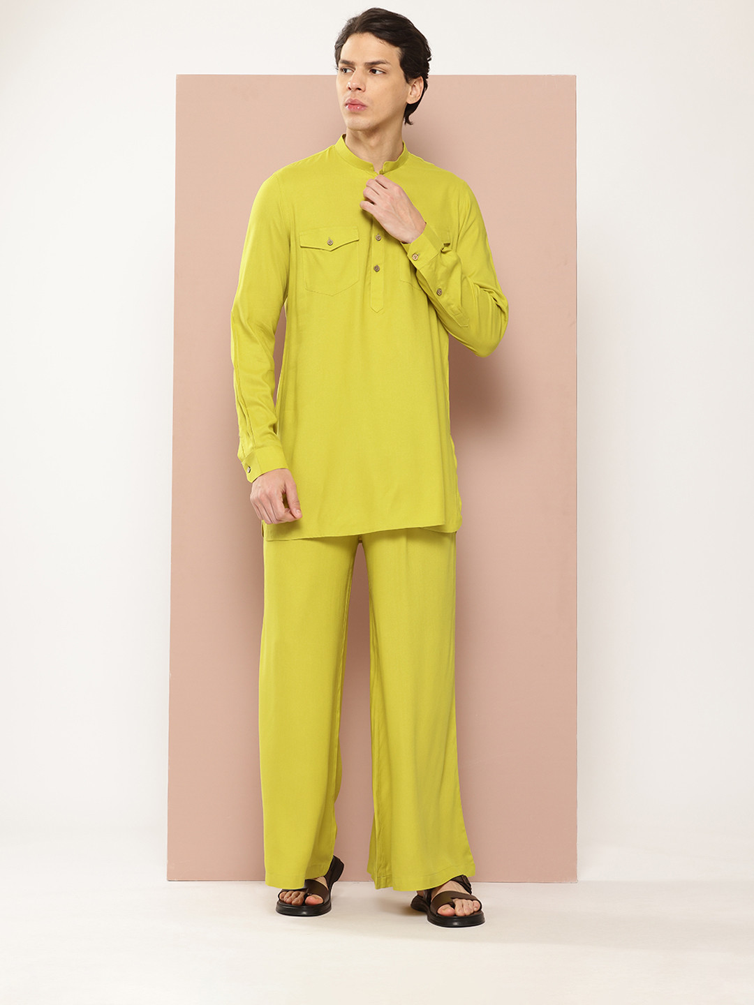 See Designs Men Pathani Kurta with Pyjamas