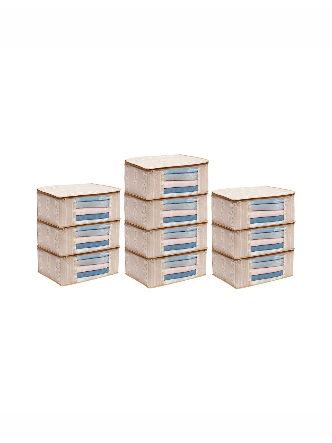 ANKIT INTERNATIONAL Brown Set of 10 Super Strong Multi-Utility Organisers