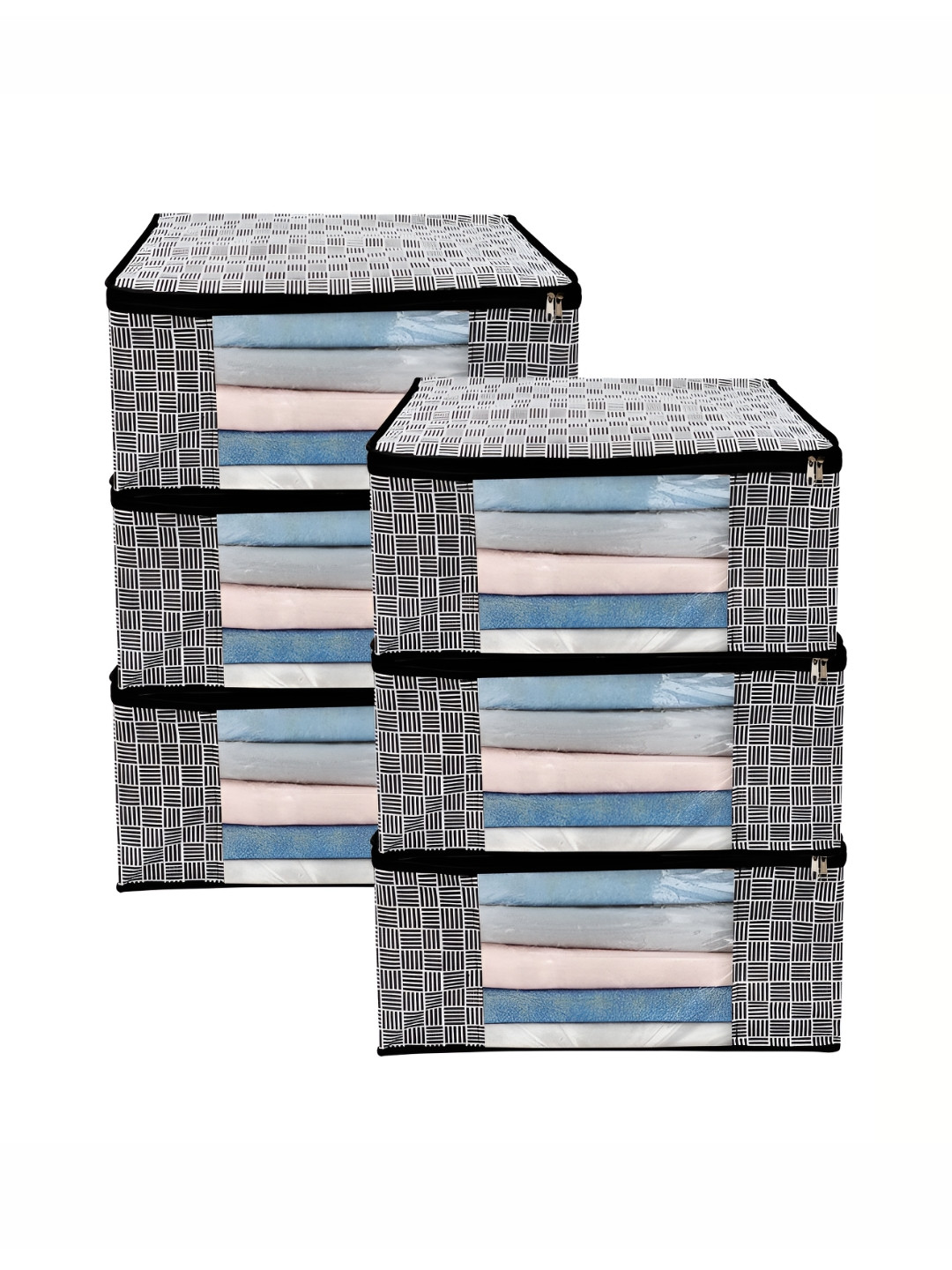 ANKIT INTERNATIONAL Black Set of 6 Super Strong Multi-Utility Organisers