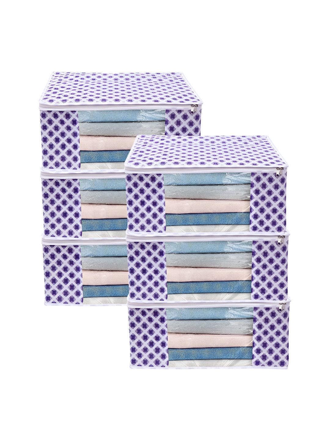 ANKIT INTERNATIONAL Blue Set of 6 Super Strong Multi-Utility Organisers