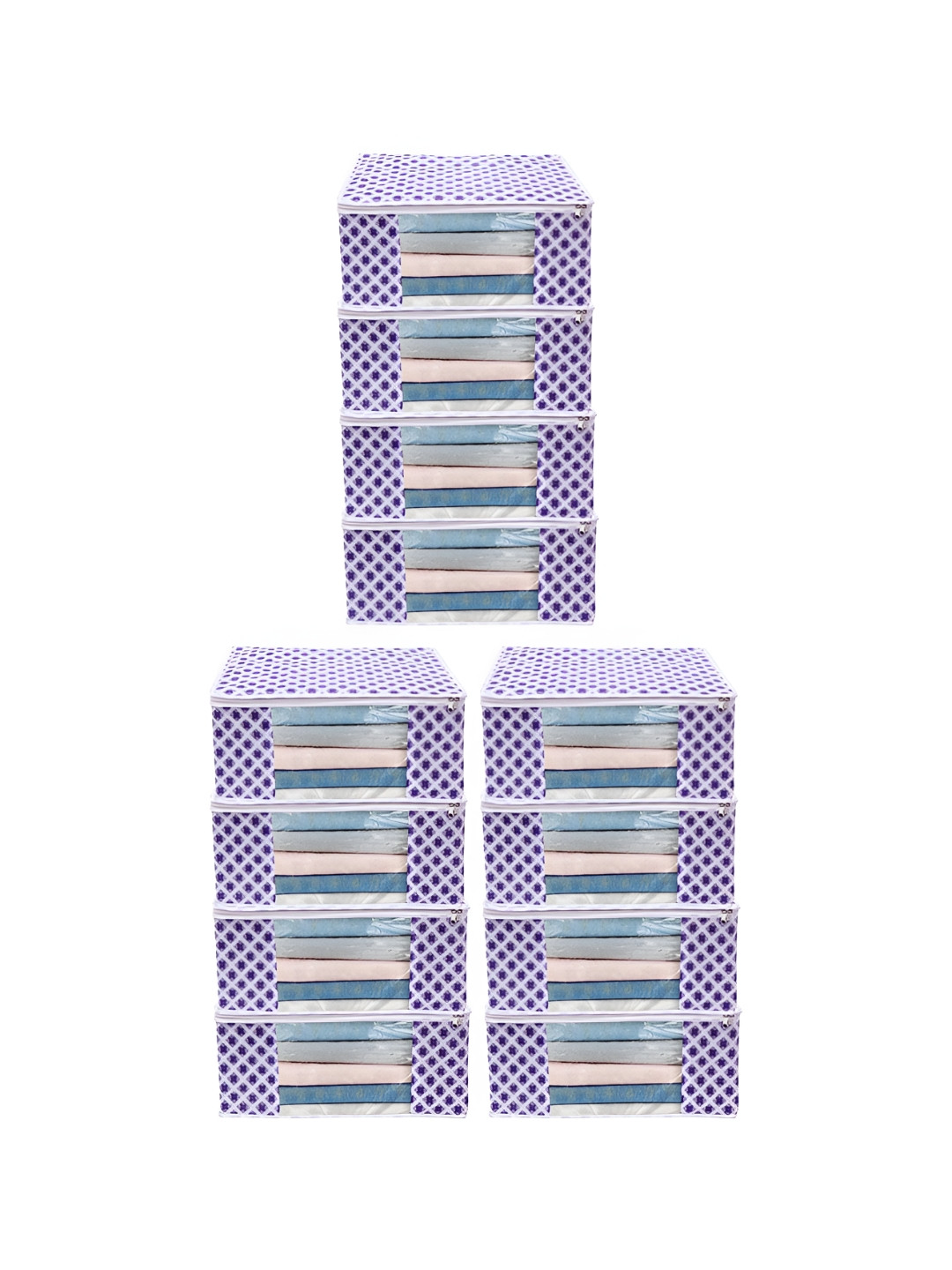 ANKIT INTERNATIONAL Blue Set of 12 Super Strong Multi-Utility Organisers