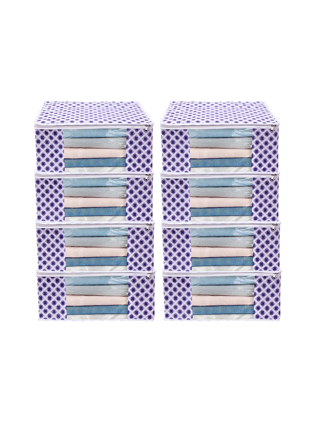 ANKIT INTERNATIONAL Blue Set of 8 Super Strong Multi-Utility Organisers