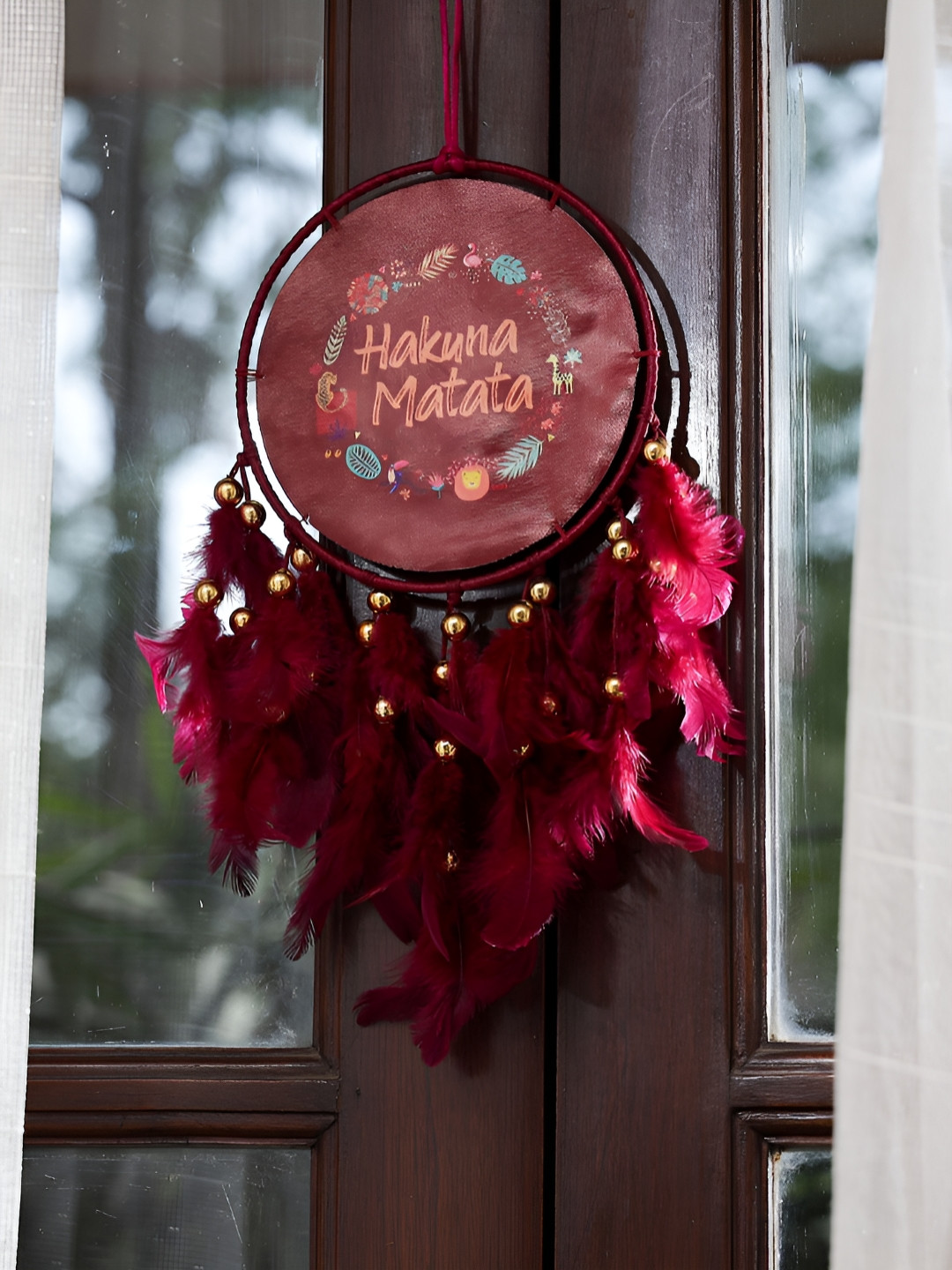 DULI Dream catcher Fabric Tasselled Matte Hanging Bedroom -17.7In