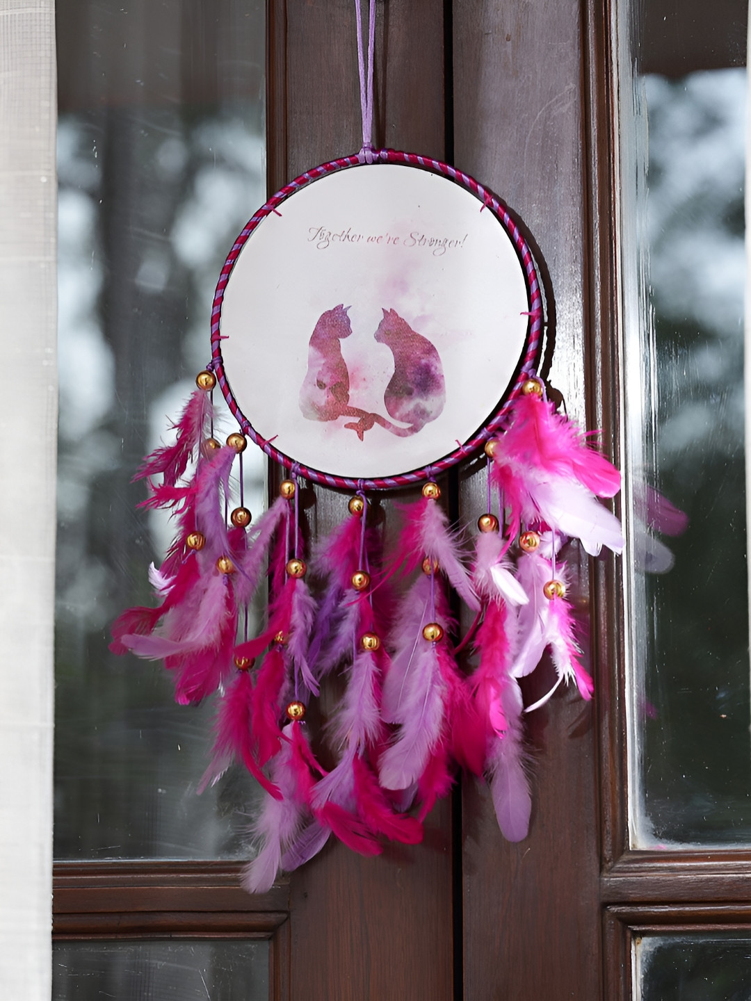 DULI Dream catcher Fabric Tasselled Matte Hanging Bedroom -17.7In