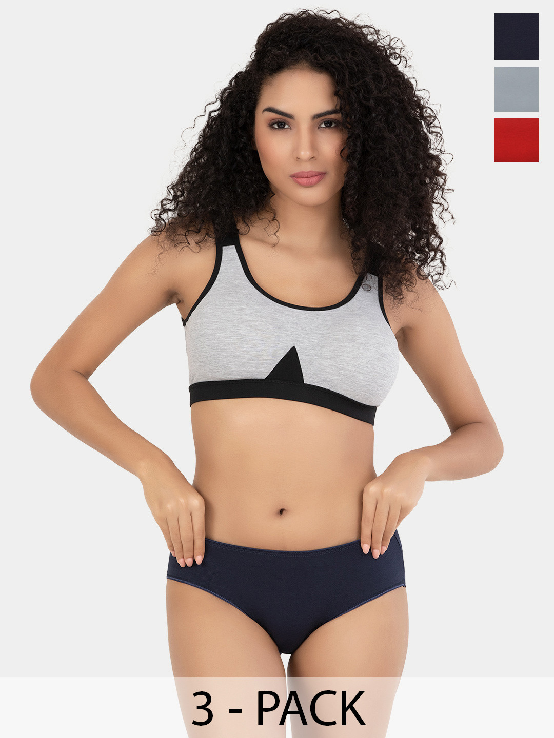 Trylo Dior Women  Full Coverage Cotton Stretch Mid Waist Outer ElasticHipster Panties