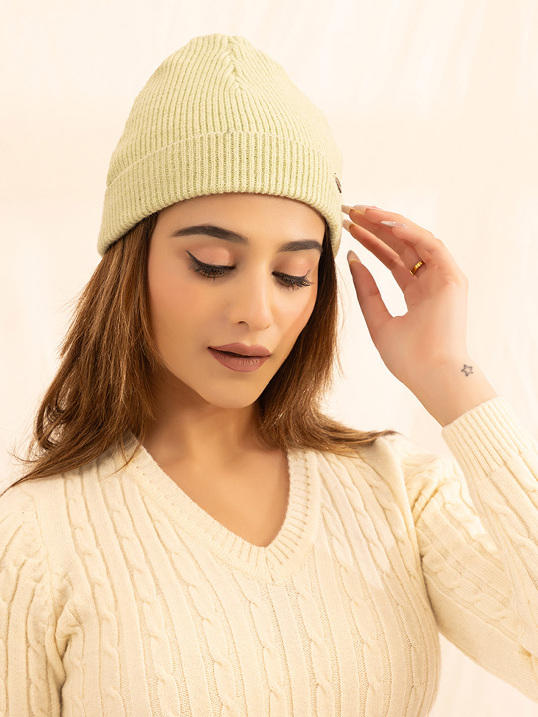 ARMISTO Women Rib Knit Winter Beanie