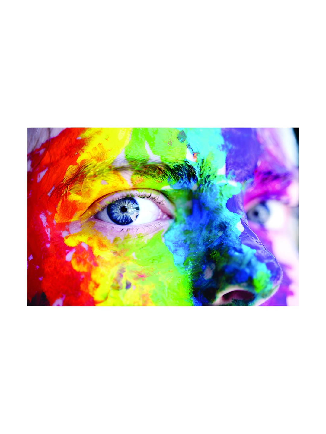 Inephos Blue And Green Printed Wall Art