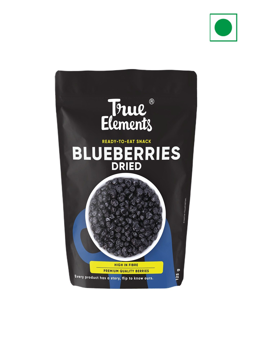 True Elements Blueberries Dried - 125 g
