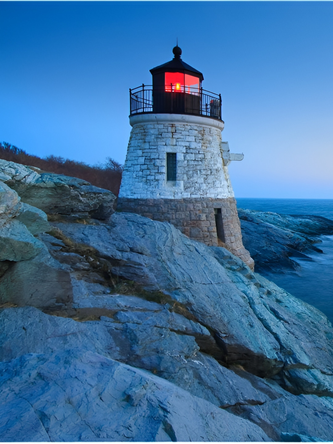 Inephos Blue And White Printed Wall Art