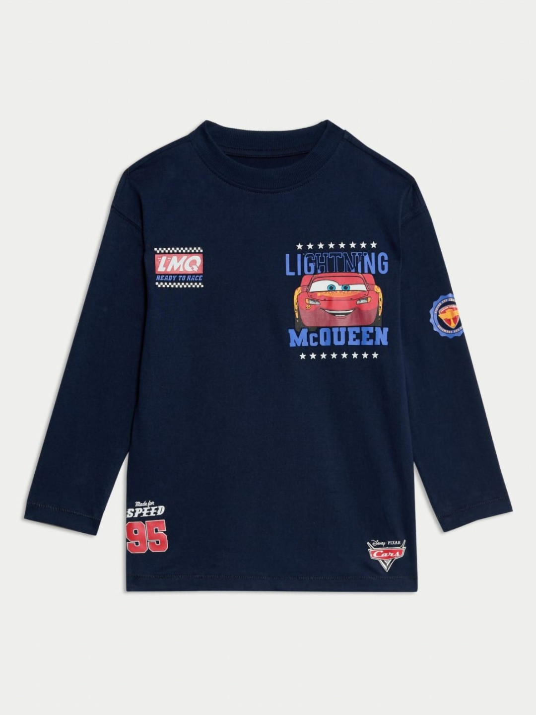 Marks & Spencer Boys Cars Graphic Printed Round Neck Relaxed Fit Cotton T-shirt