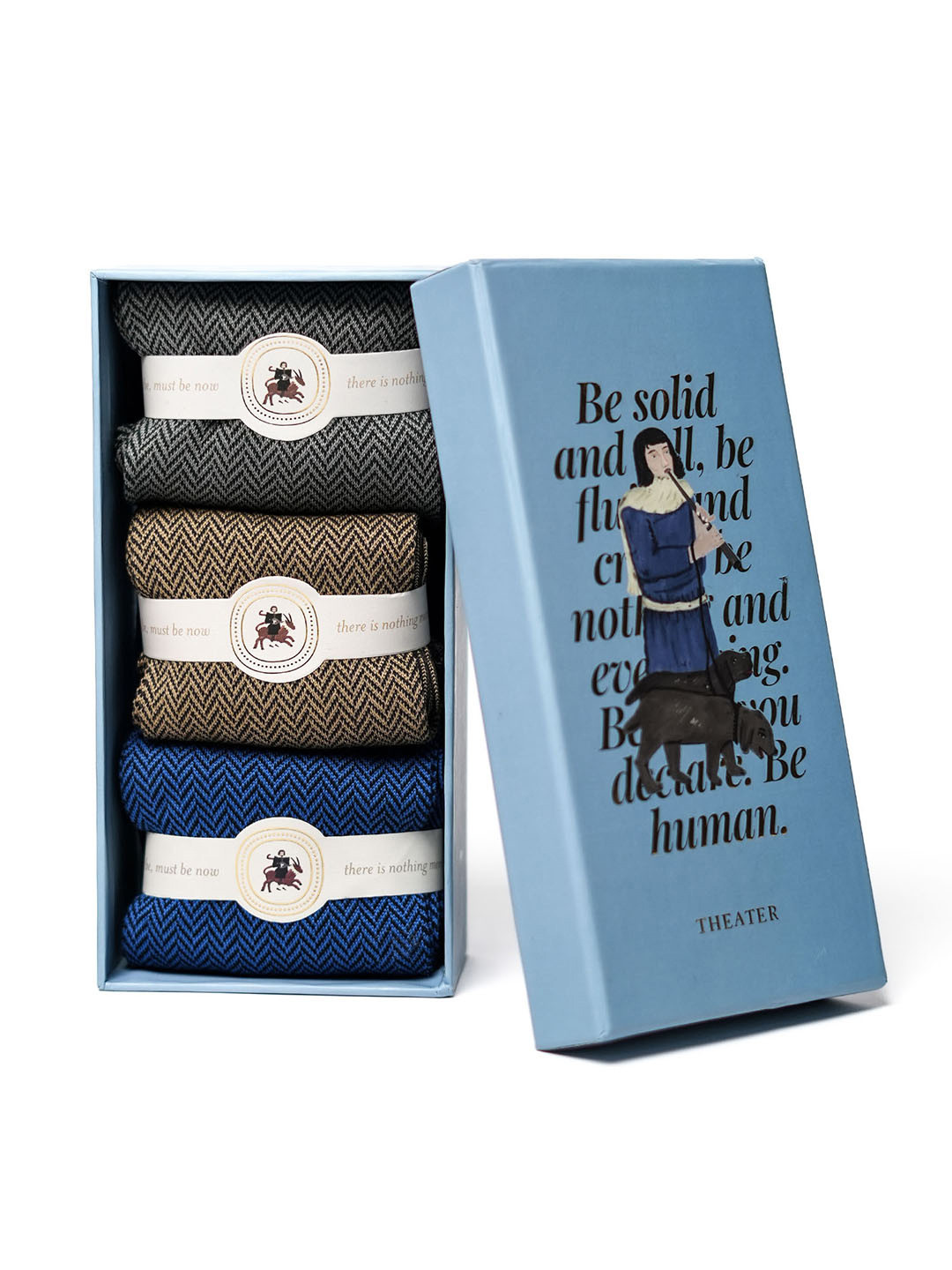 Theater Men Pack of 3 Mercerized Cotton Dress Socks