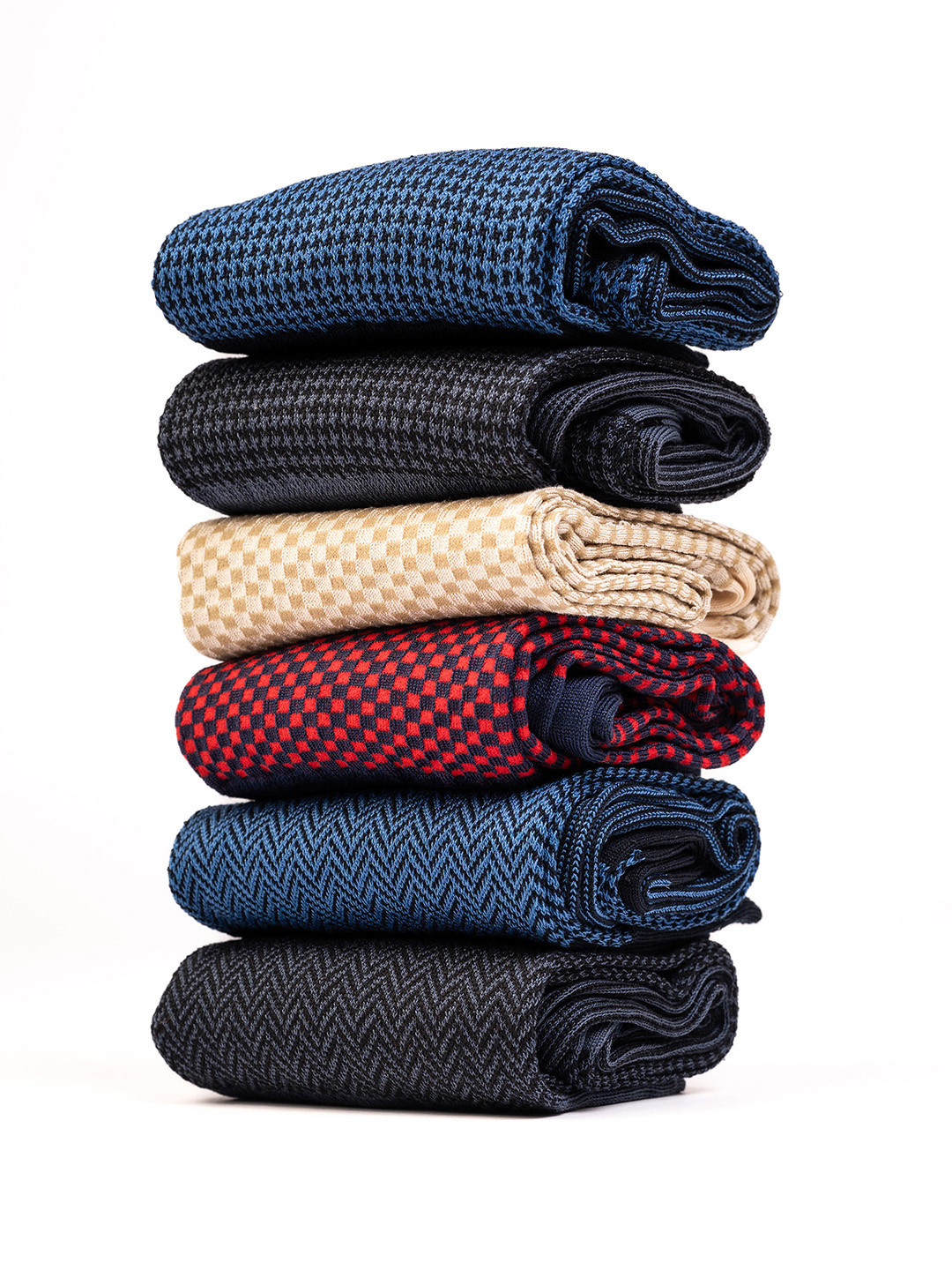 Theater Men Pack of 6 Luxury Mercerized Cotton Dress Socks