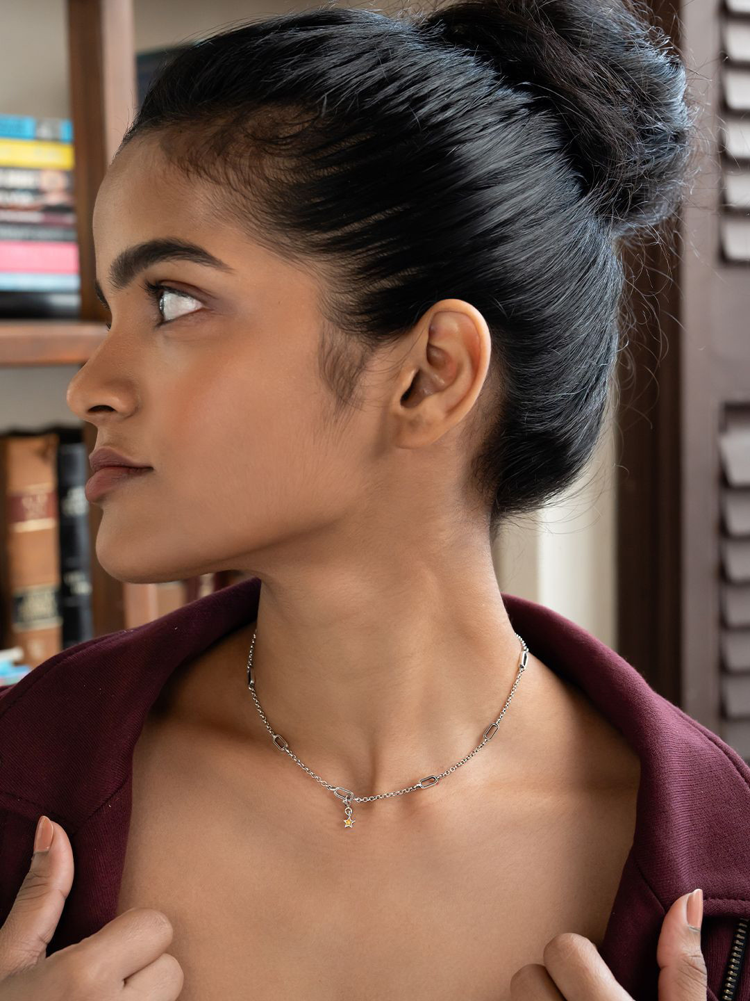 SHAYA Unisex 925 Silver Star Necklace Charm