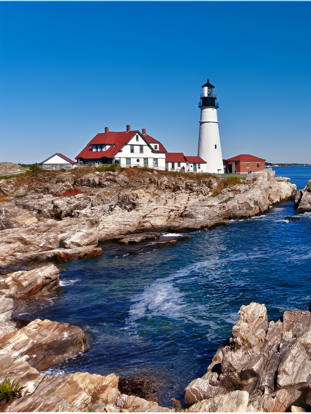 Inephos Blue And Brown Canvas Printed Wall Art