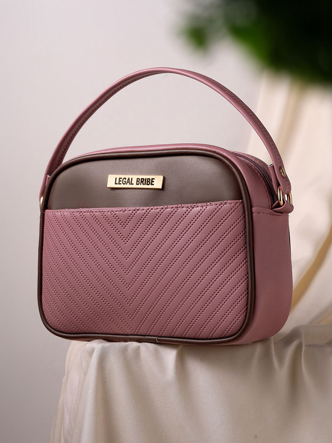 LEGAL BRIBE Women Self Design Textured Crossbody Sling Bag