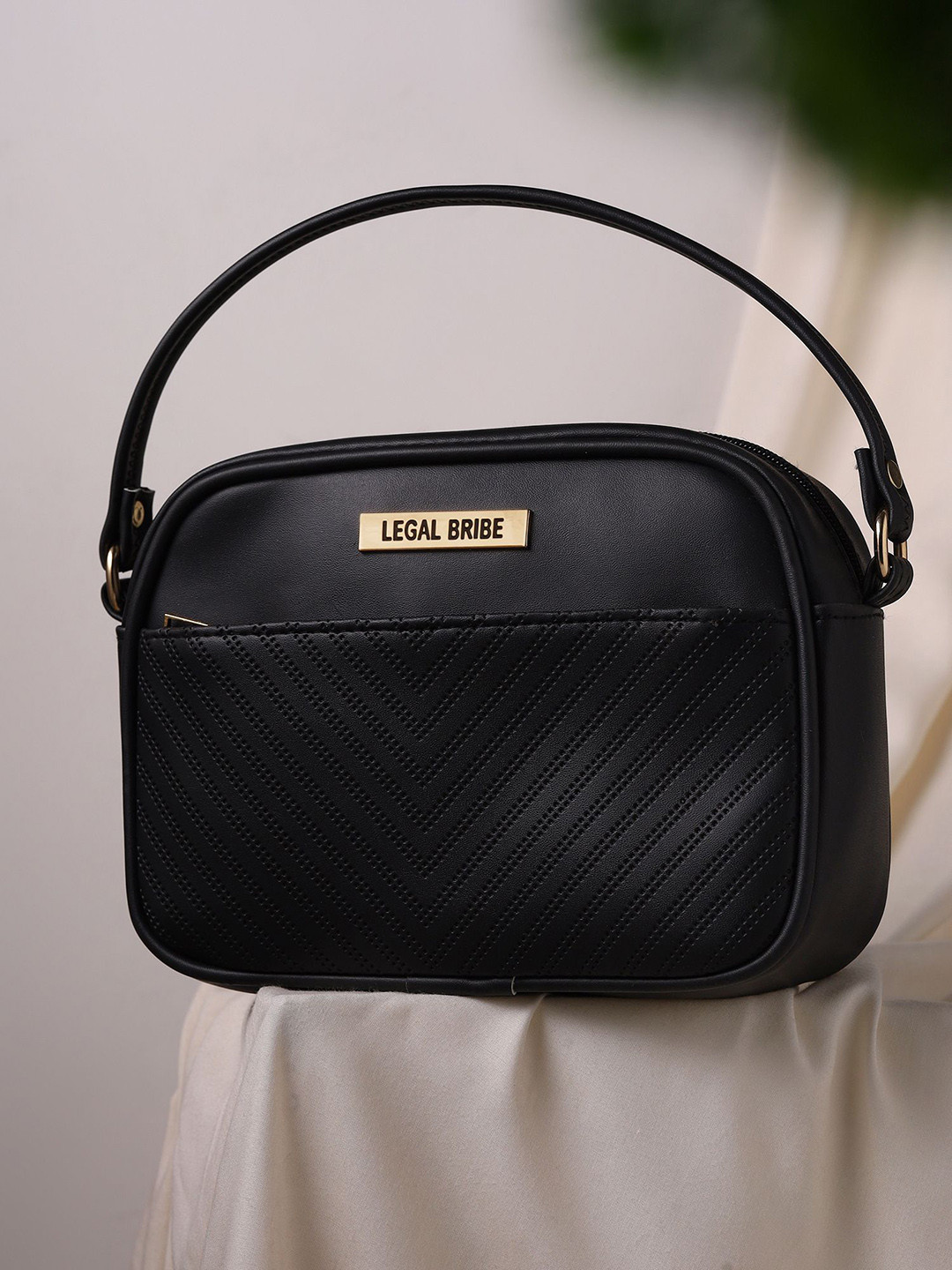 LEGAL BRIBE Women Self Design Textured Crossbody Sling Bag