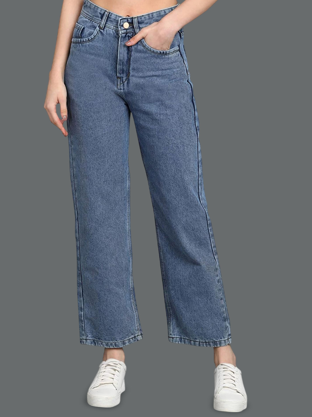 NEON-9 Girls Regular Fit Mid-Rise Jeans