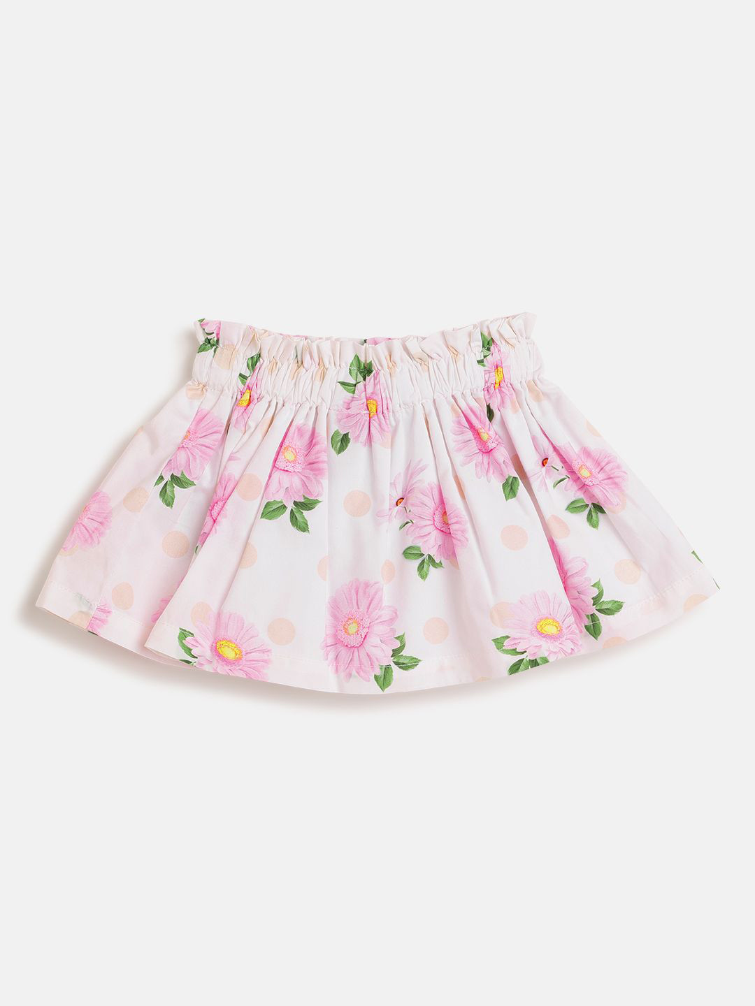 Chicco Girls Printed Flared Pure Cotton Mini Skirt