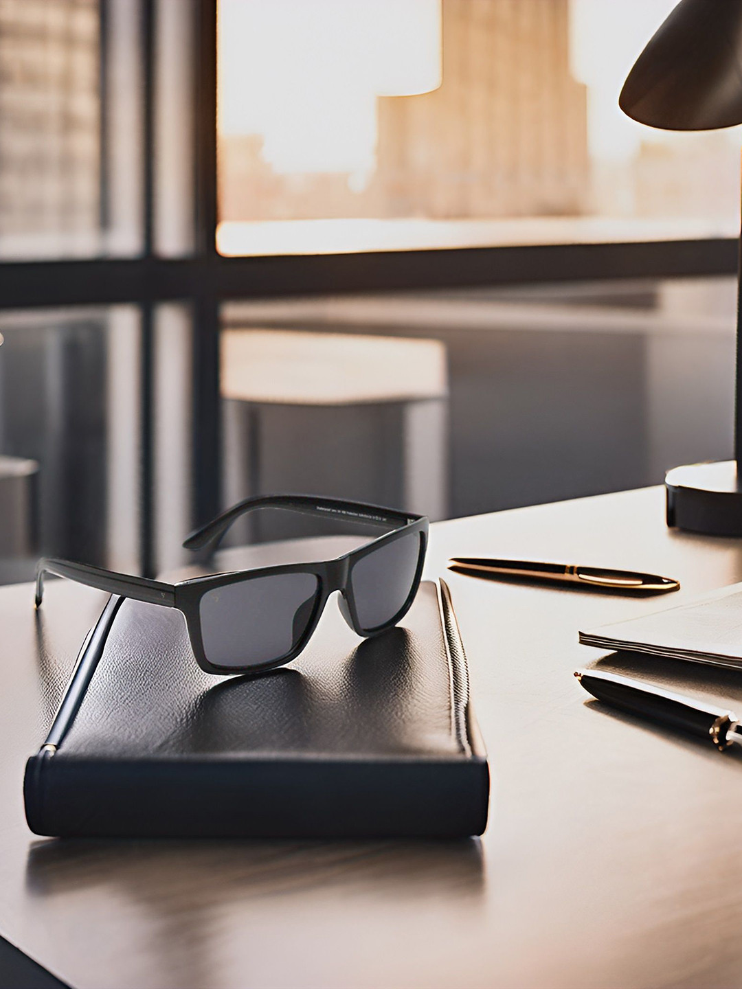 SUNNIES Unisex Rectangle Sunglasses with UV Protected Lens SNS-014-C4(A)