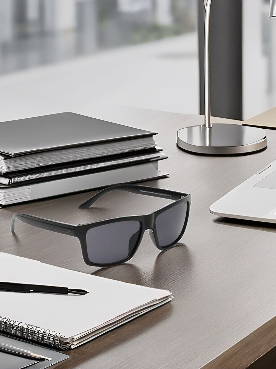 SUNNIES Unisex Rectangle Sunglasses with UV Protected Lens SNS-014-C4(P)