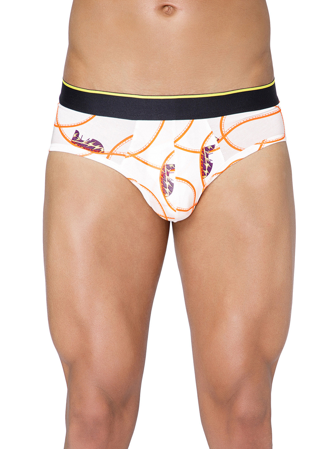 bummer Men's Underwear Mircomodal Printed Brief BRWHE01S-Whee