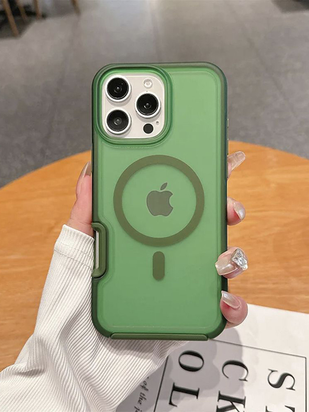 Luxury Kase LK173 Matte Translucent Armor Shockproof Mag-Safe iPhone 16 Pro Max Back Case