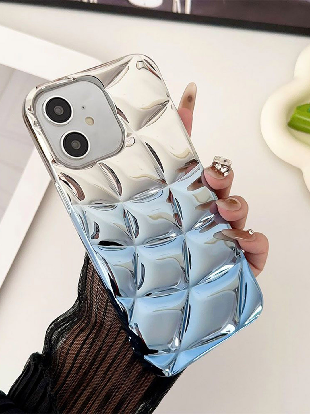 Luxury Kase LK146 Electroplated Cushion Gradient iPhone 11 Back Case