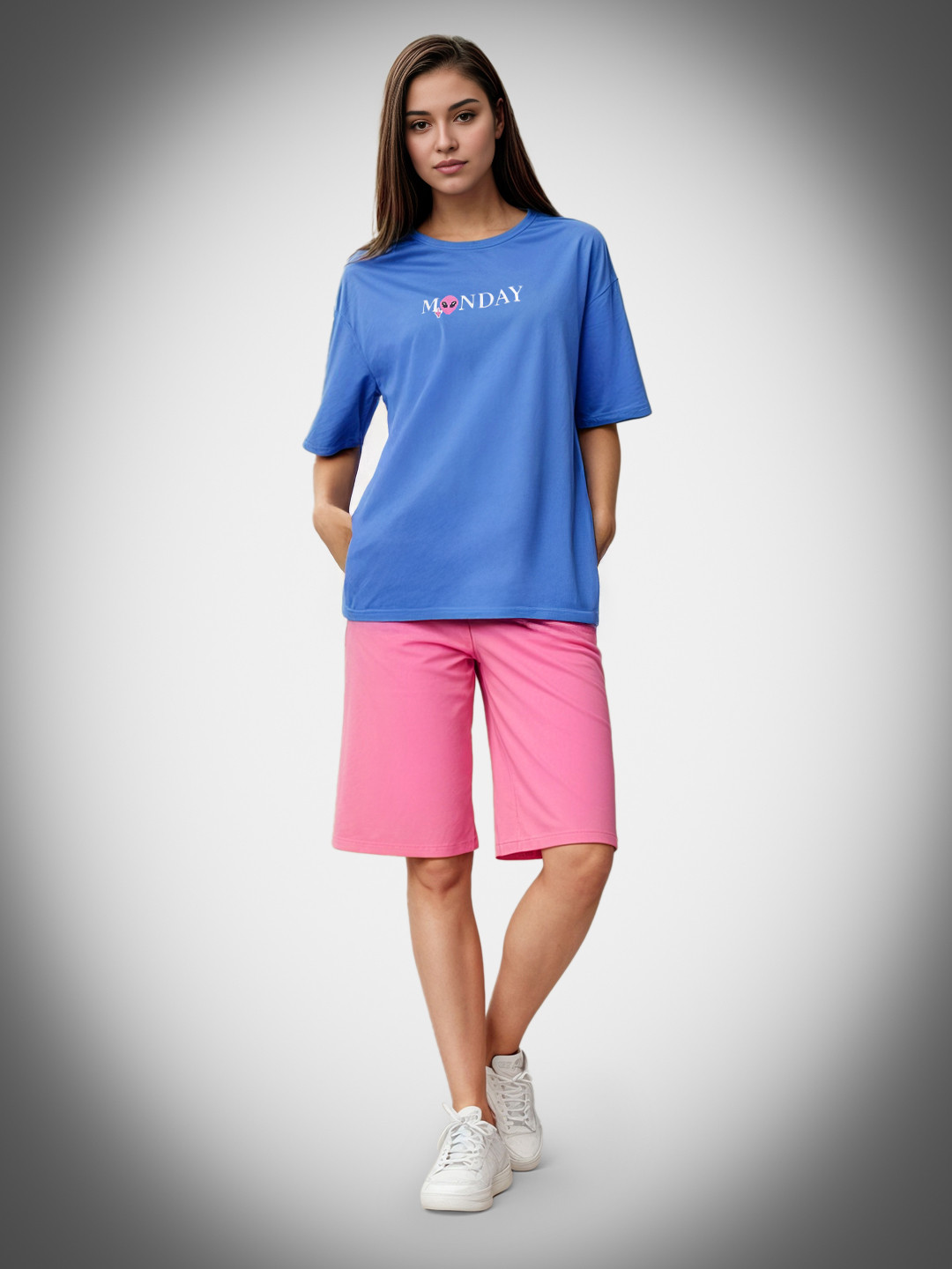 glitchez Monday Print Oversize Co-Ords