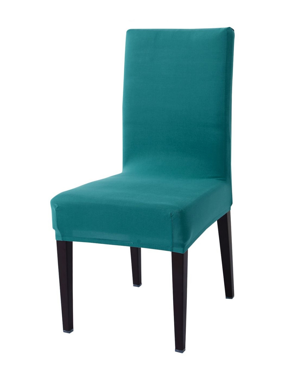 HOKIPO Teal Stretchable Dining Chair Cover Washable Slip Covers